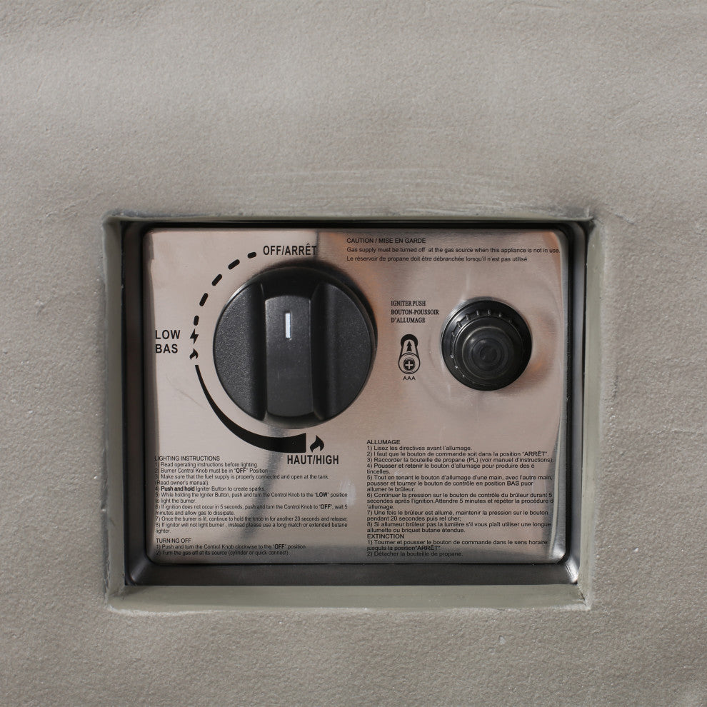 Gwen Outdoor Modern 30-Inch Square Fire Pit