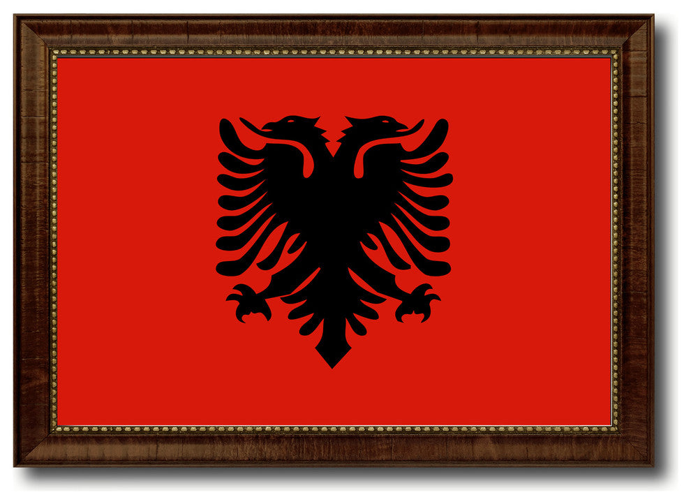 Albania Country Flag Canvas Print, 21"x30"