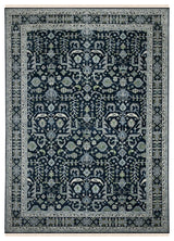 Bristol Harrow Area Rug, Blue, 12' x 15', Bordered