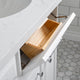 60" Palace Quartz Carrara Pure White Vanity With Hardware, Mirror