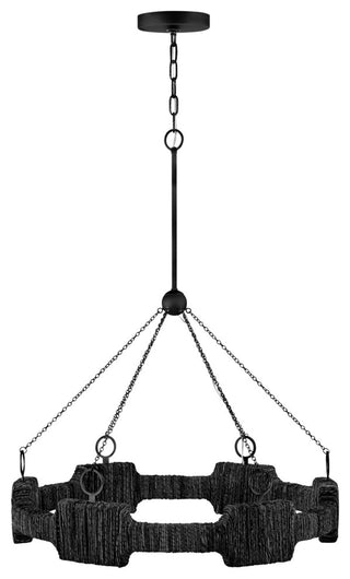 Hinkley Lighting 34106 Raffi 30"W Ring Chandelier - Carbon Black