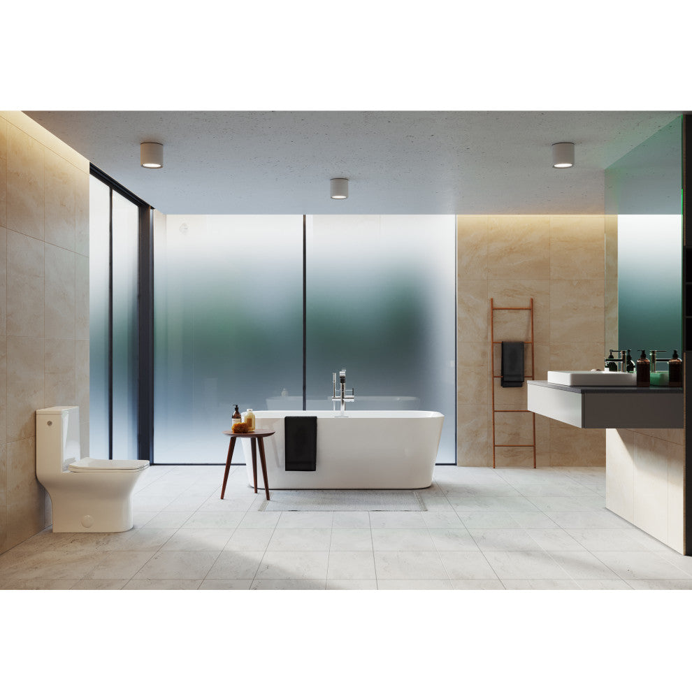 Carre One Piece Square Toilet, Touchless