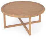 Captiva Round Rattan Coffee Table, Natural
