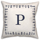 Nautical Monogram - P 18x18 Indoor / Outdoor Pillow