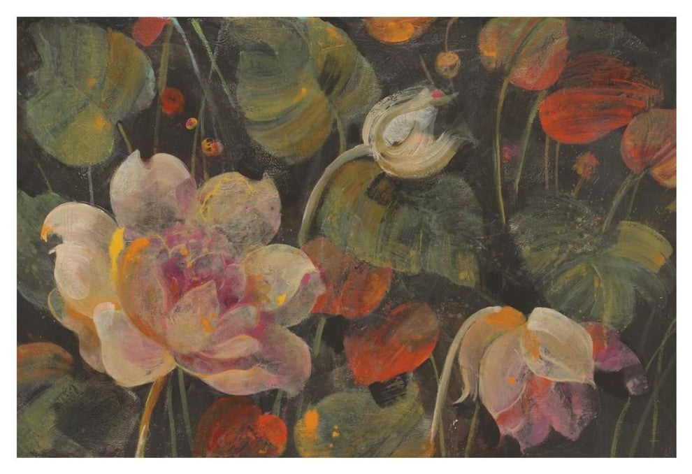 "Night Garden v2" Digital Paper Print by Albena Hristova, 26"x18"