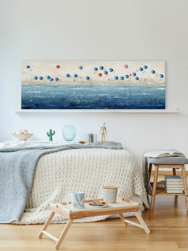 "Weekend Cool Down" Painting Print on Wrapped Canvas, 60x20