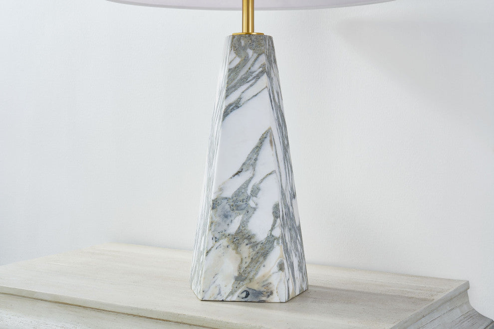 Benicia 30" High Aged Brass Table Lamp