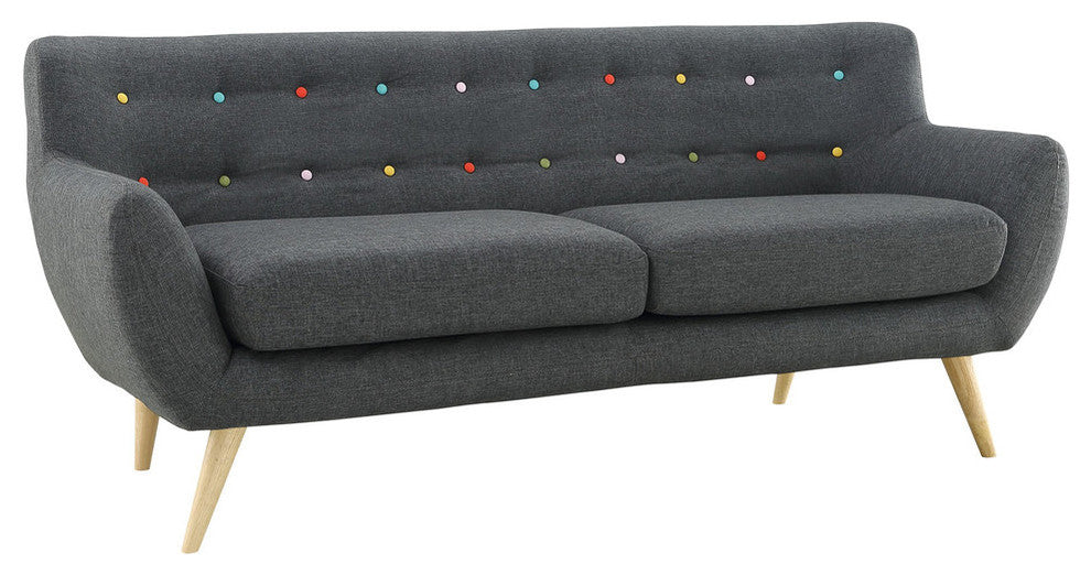 Modway Remark 2 Piece Living Room Set, Gray