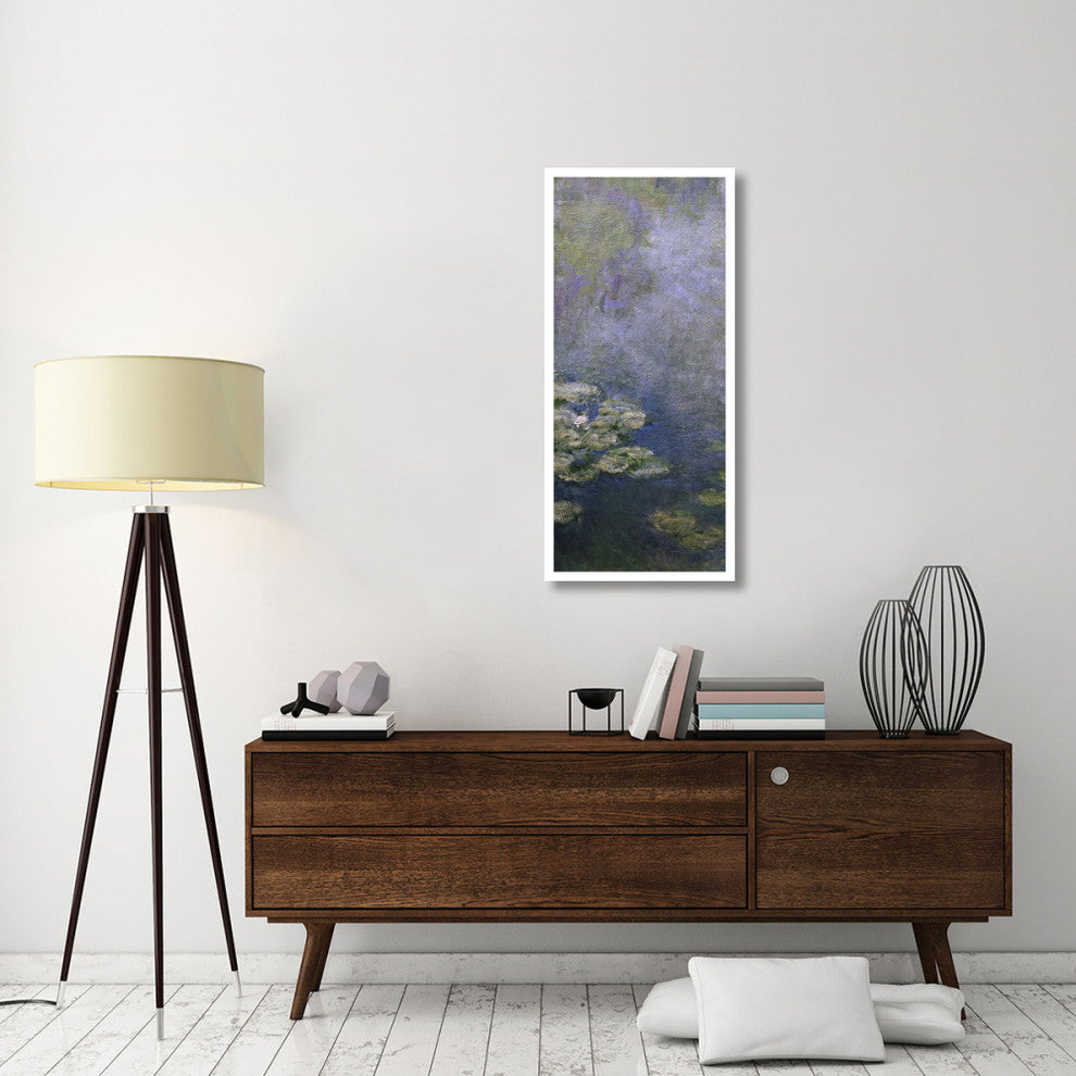 "Water Lilies (Nympheas) IV (left)" Digital Paper Print by Claude Monet, 21"x46"