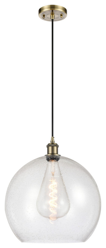 Innovations 516-1P-AB-G124-14-LED 1 Light Pendant, Antique Brass