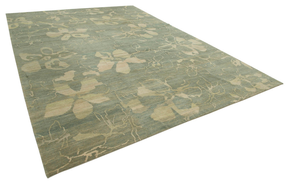Rug N Carpet - Handwoven Oriental 10' 1" x 13' 11" One-of-a-Kind Oushak Area Rug