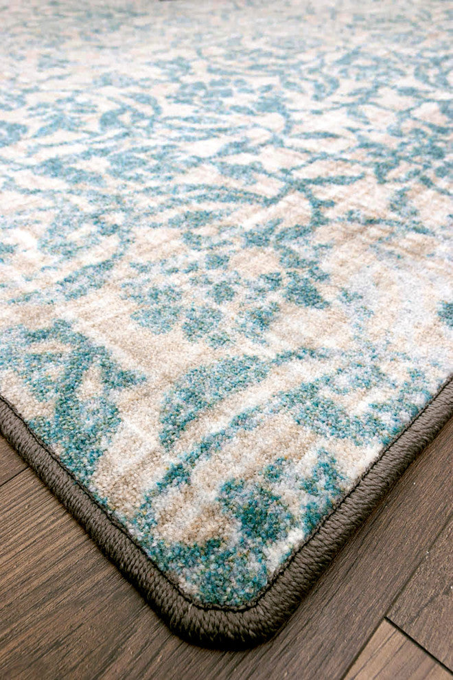 Fine Linen, Aqua, 4'x5'