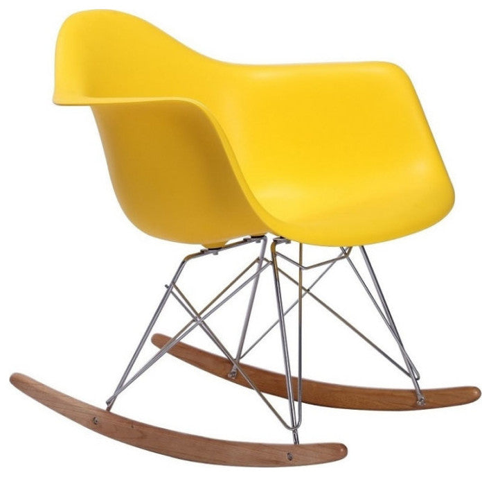 Rocker Bucket Chair, Yellow