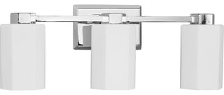 Estrada Collection 3-Light Contemporary Bath and Vanity Light, Polished Chrome