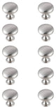 KB2002-NK-10PK Cadon 1.2" Mushroom Knob, Set of 10, Brushed Nickel