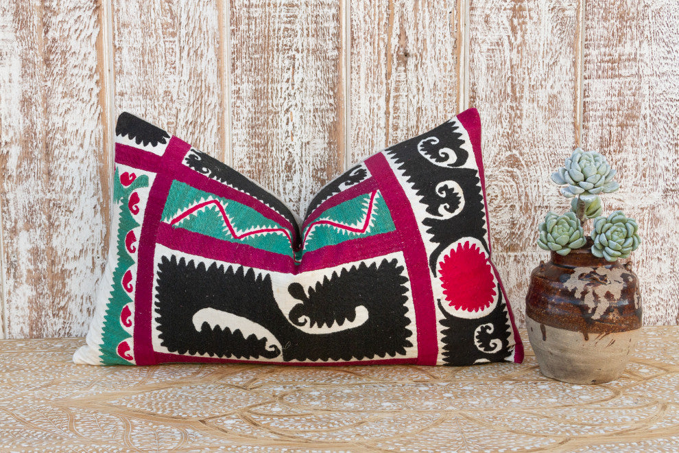 Olma Gul Suzani Lumbar Pillow