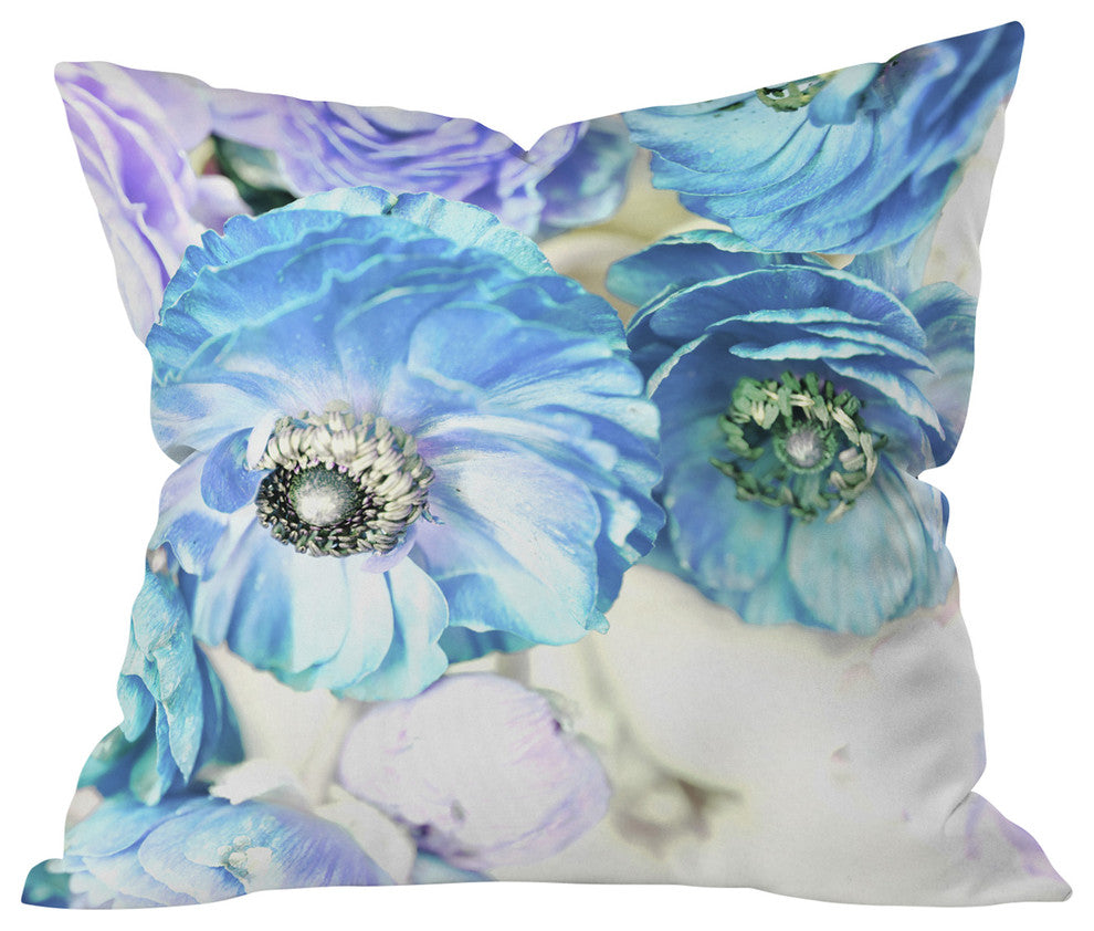 Lisa Argyropoulos Whispered Blue Outdoor Throw Pillow, Small