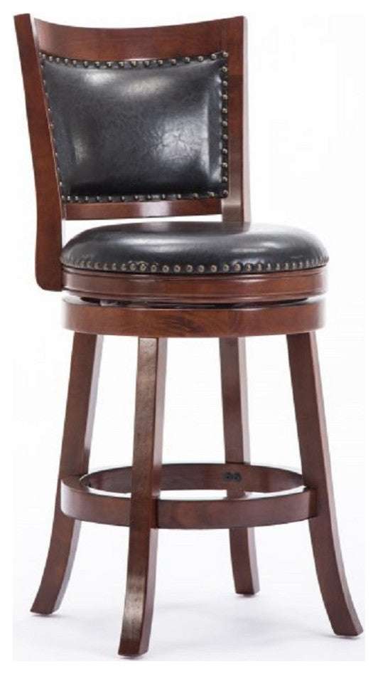 Bristol 24" Counter Height Swivel Stool, Cherry