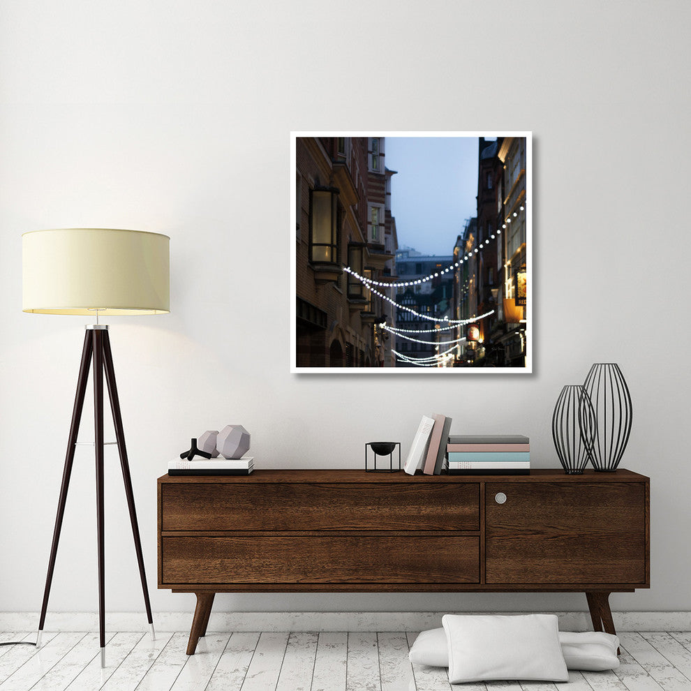 "Lights in Soho" Digital Paper Print by Keri Bevan, 42"x42"