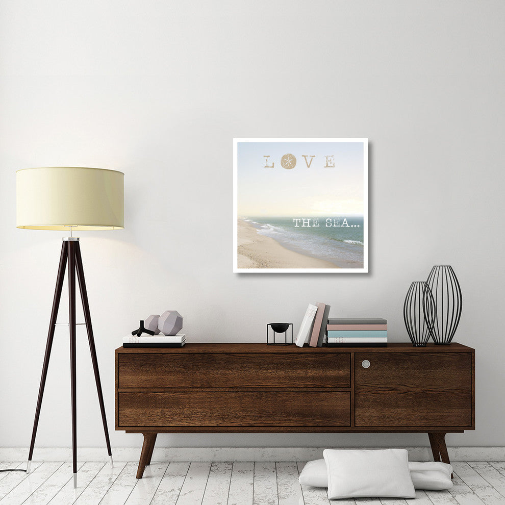 "Love the Sea" Digital Paper Print by Laura Marshall, 32"x32"