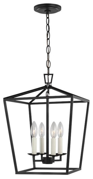 Dianna 4-Light Lantern, Midnight Black