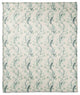 Vintage Birds On Branches Blue Mint 50x60 Coral Fleece Blanket