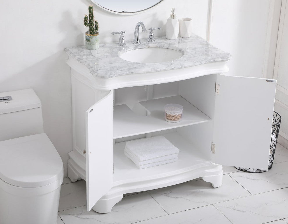 Kaden 36" Single Bathroom Vanity Set, White