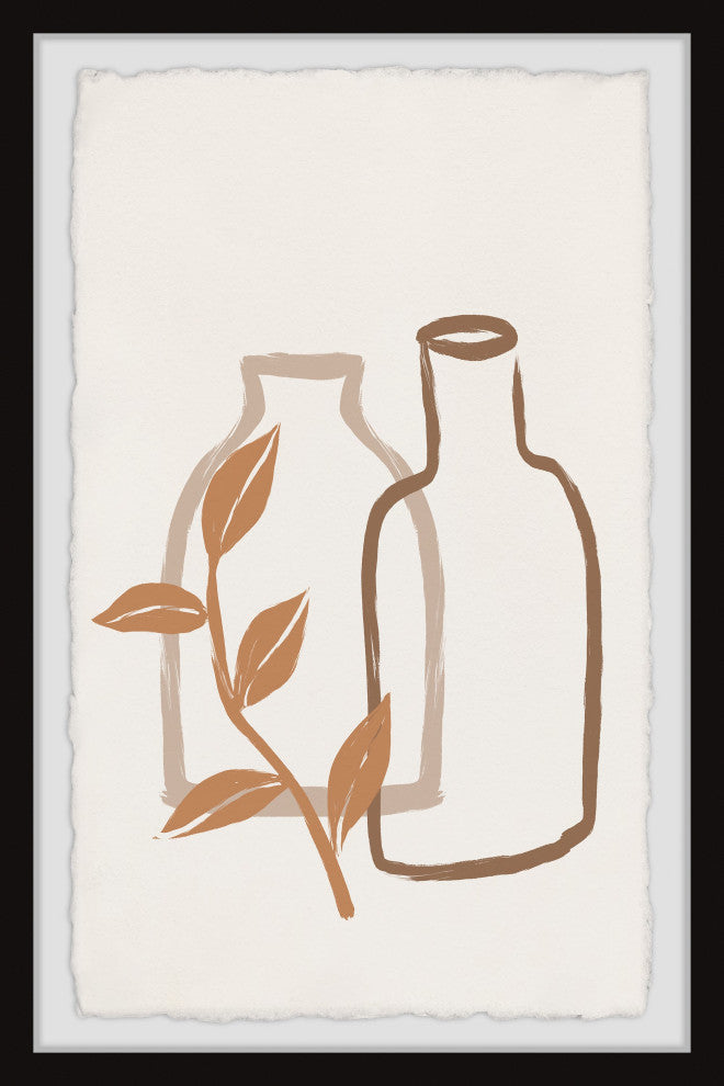 "Empty Bottles" Framed Painting Print, 24x36
