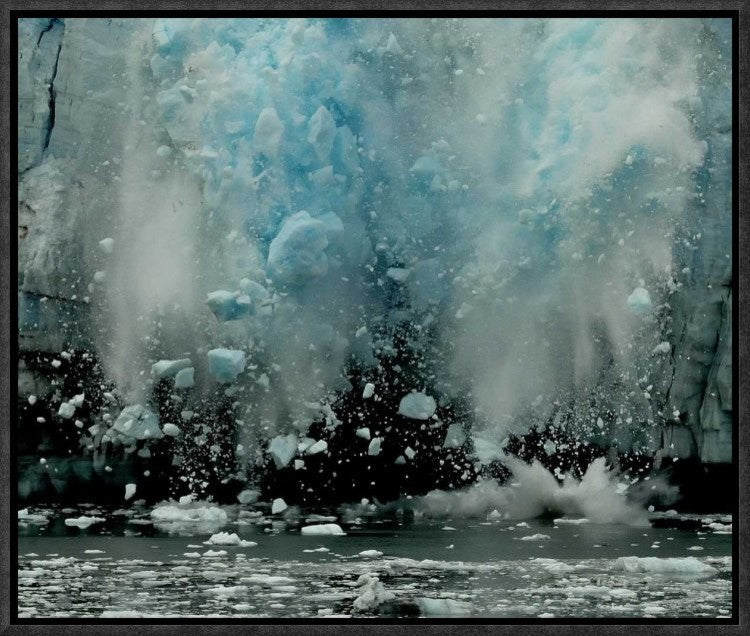 "End Of The World ?" Framed Canvas Giclee by Yair Tzur, 17x14"