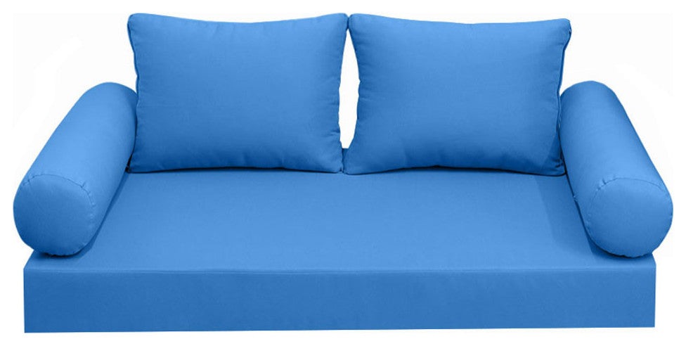 S1 Twin Size 5PC Knife Edge Daybed Mattress Cushion Bolster Complete Set AD102