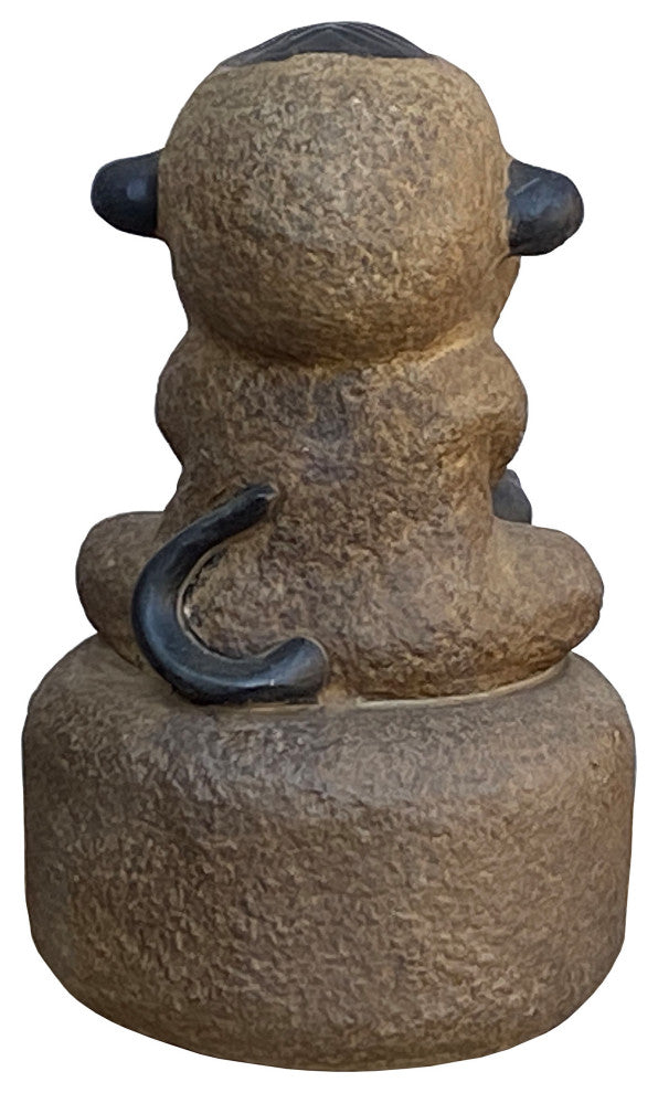 Black Gray Brown Two Colors Stone Monkey Ape Figure Hcs7127