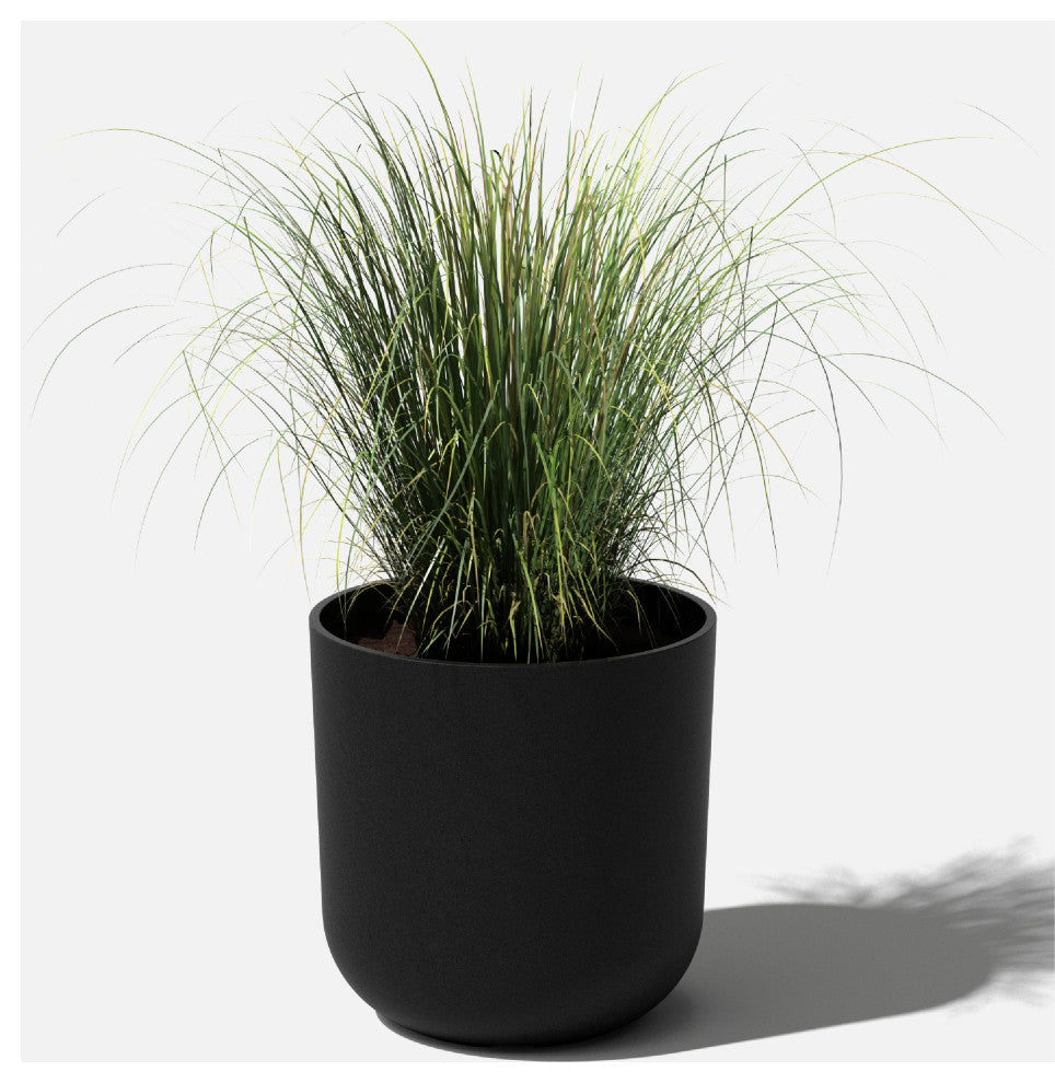 Pure Series Kona Planter, Black, 15 Inches, 1 Pack