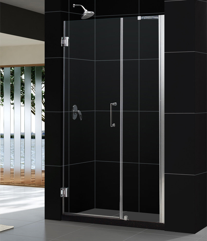 Dreamline Unidoor Min 52" To Max 53" Frameless Hinged Shower Door
