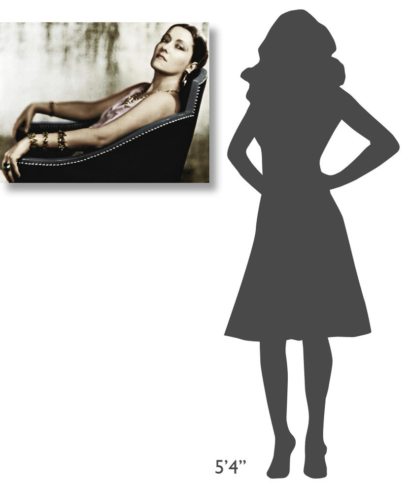 "Gloria Swanson" Stretched Canvas Giclee by Hollywood Photo Archive, 30x23"