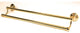 Alno Double Towel Bar in Polished Brass