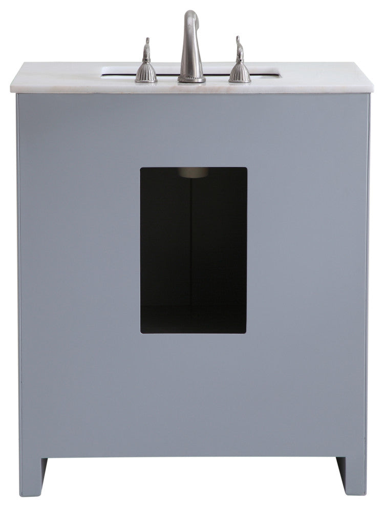Filipo 30" Single Bathroom Vanity Set, Gray