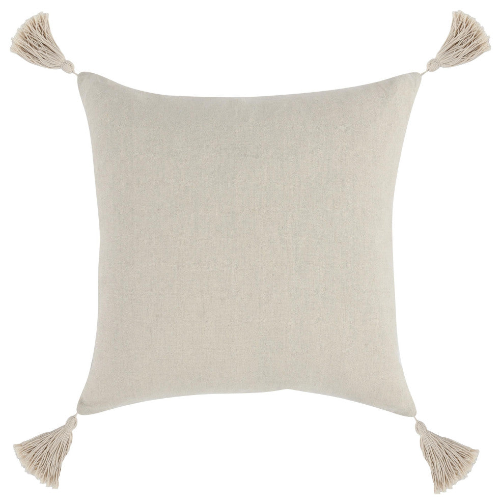 Mansa 20" Linen Blend Throw Pillow