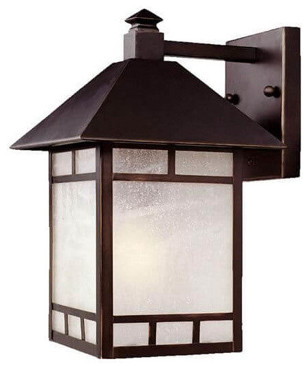 14" Tall Bronze Outdoor Wall Mount-Light