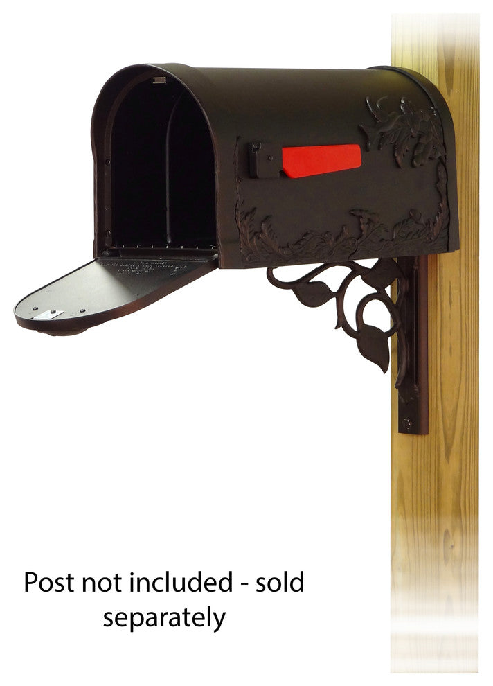 Hummingbird Curbside Mailbox With Floral Front Single Mailbox Mounting Bracket