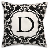 D Monogram 18x18 Indoor / Outdoor Pillow