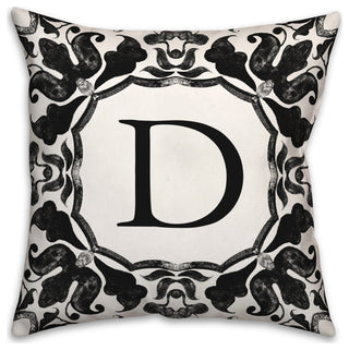 D Monogram 18x18 Indoor / Outdoor Pillow