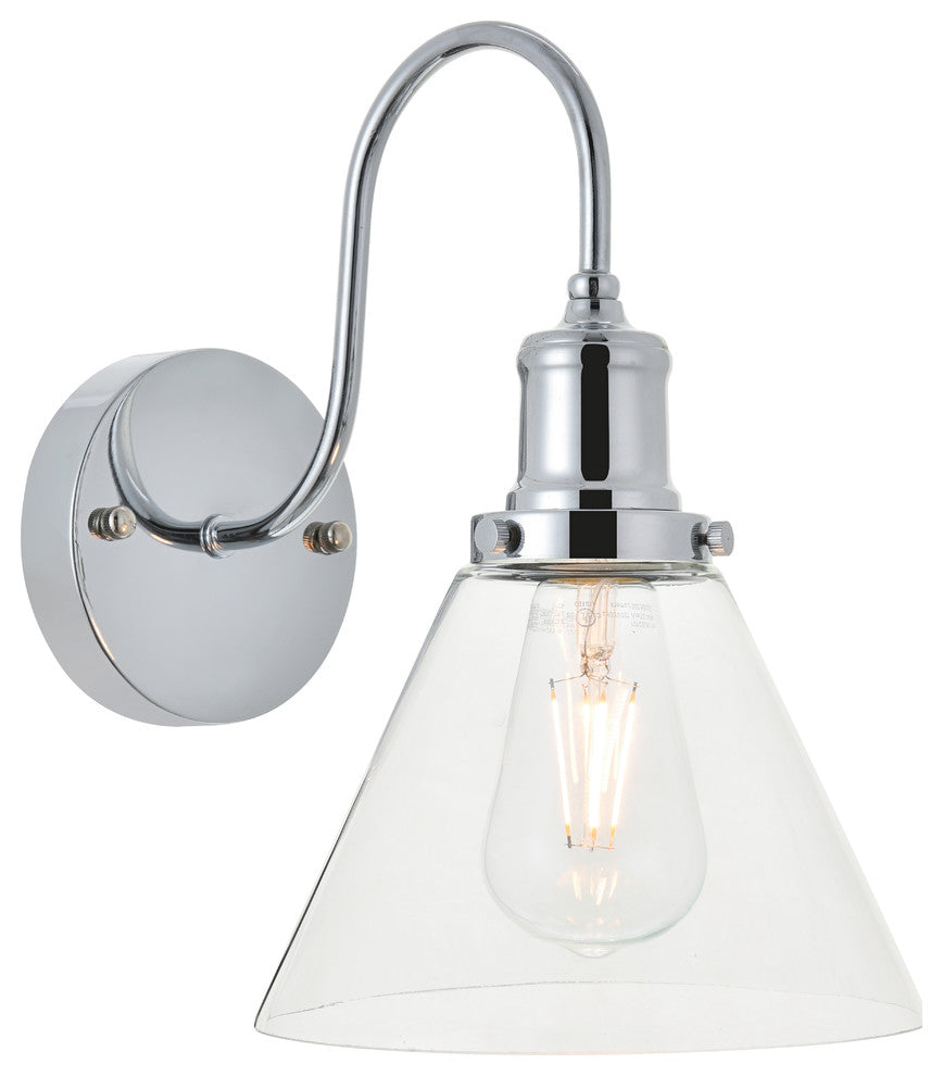 Chrome Finish 1-Light Wall Sconce