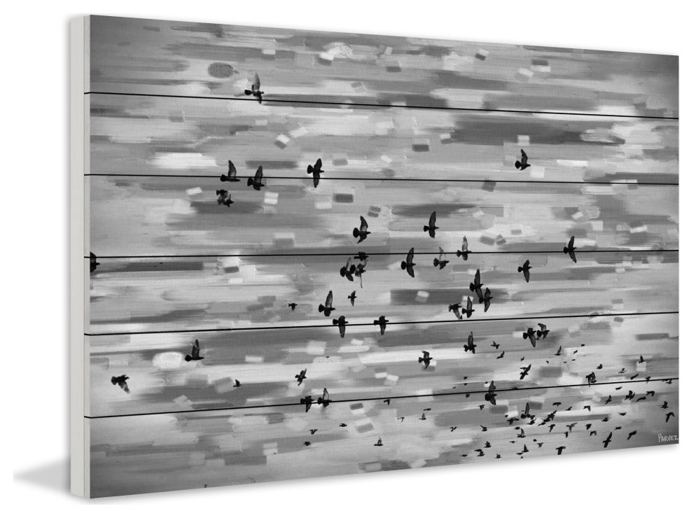 "Mansfield" UV Ink Print on White Wood60"x40", 60"x40"