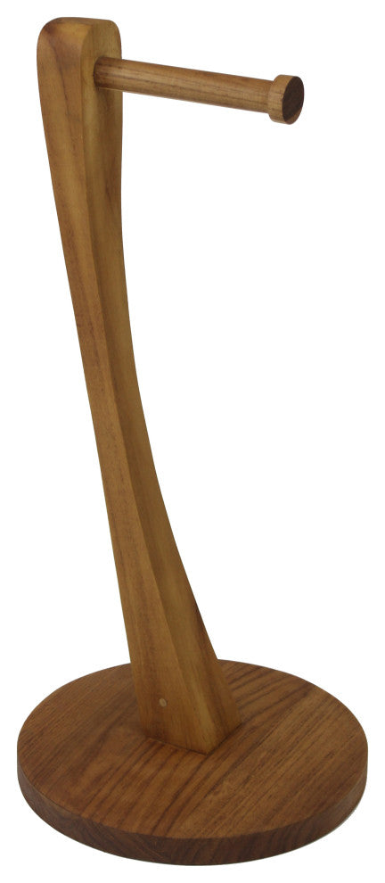 Patented Moa Teak Toilet Tissue Stand