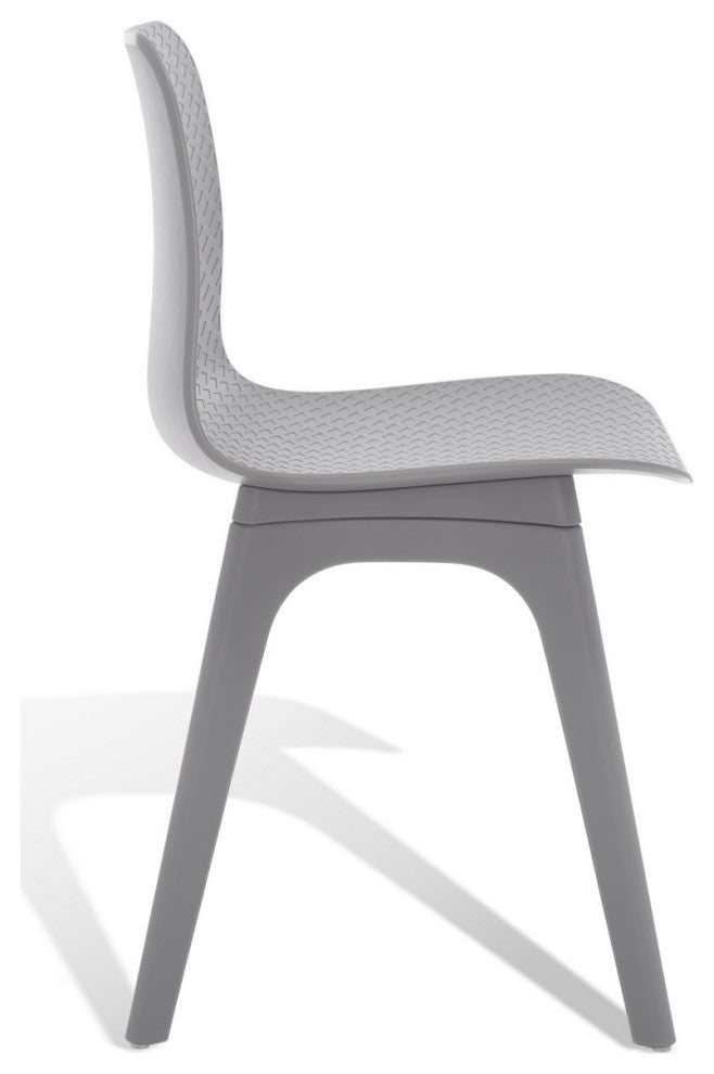 Safavieh Couture Damiano Molded Plastic Dining Chair, Grey
