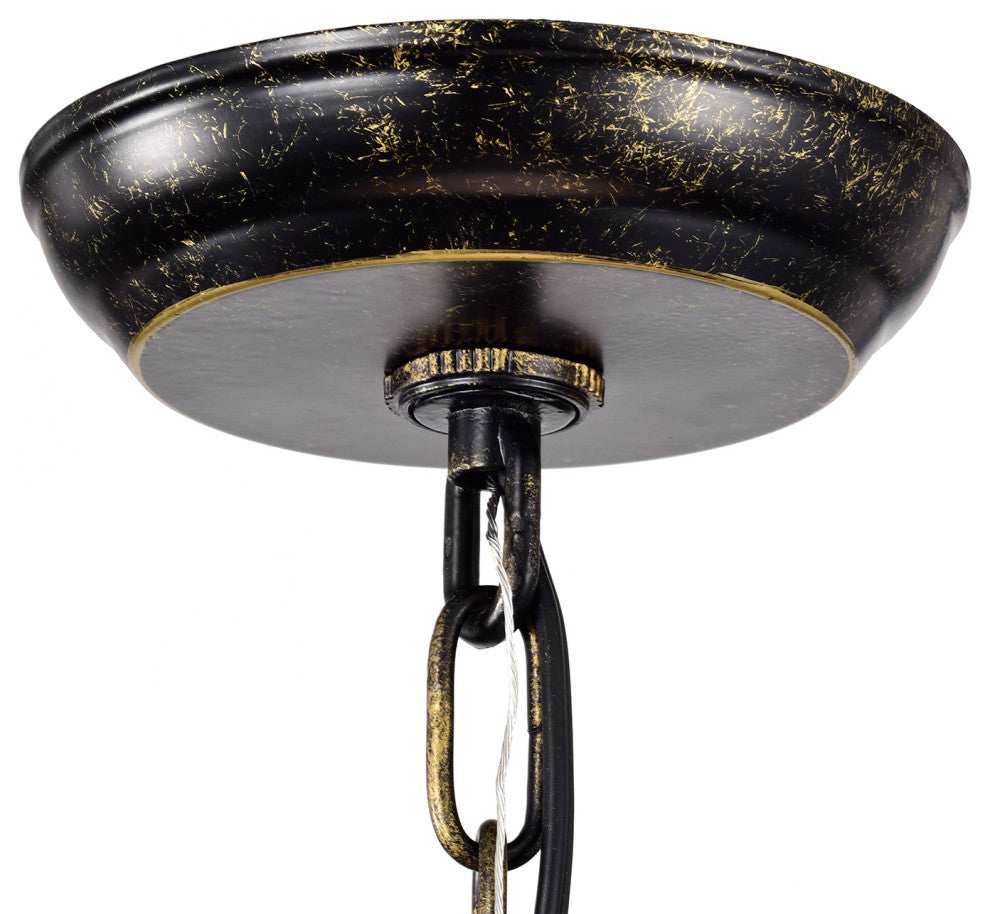 6-Light Antique Bronze Six Tier Crystal Chandelier  Glam Lighting