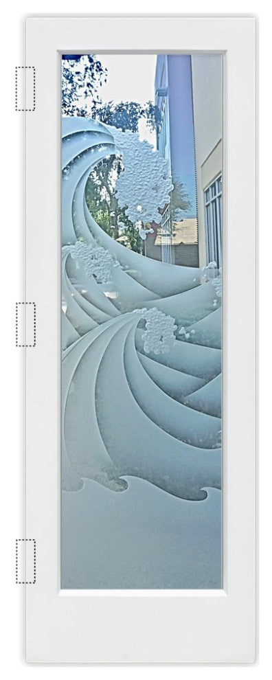 Interior Prehung Door or Interior Slab Door - High Seas - Primed - 28" x 84"...