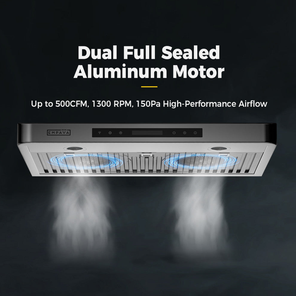 30 In. 500 CFM Ducted Under Cabinet Range Hood With Sealed Aluminum Motor