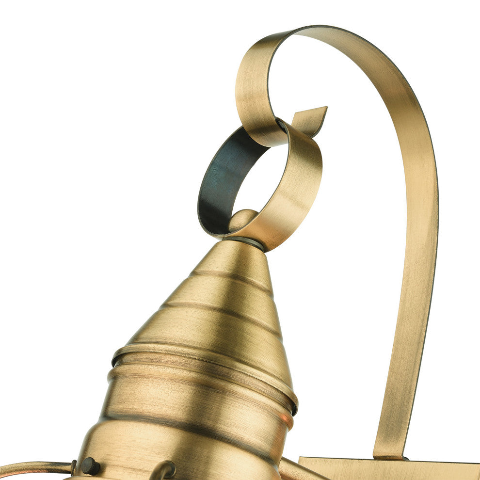 Antique Brass Nautical, Farmhouse, Bohemian, Colonial, Outdoor Wall Lantern