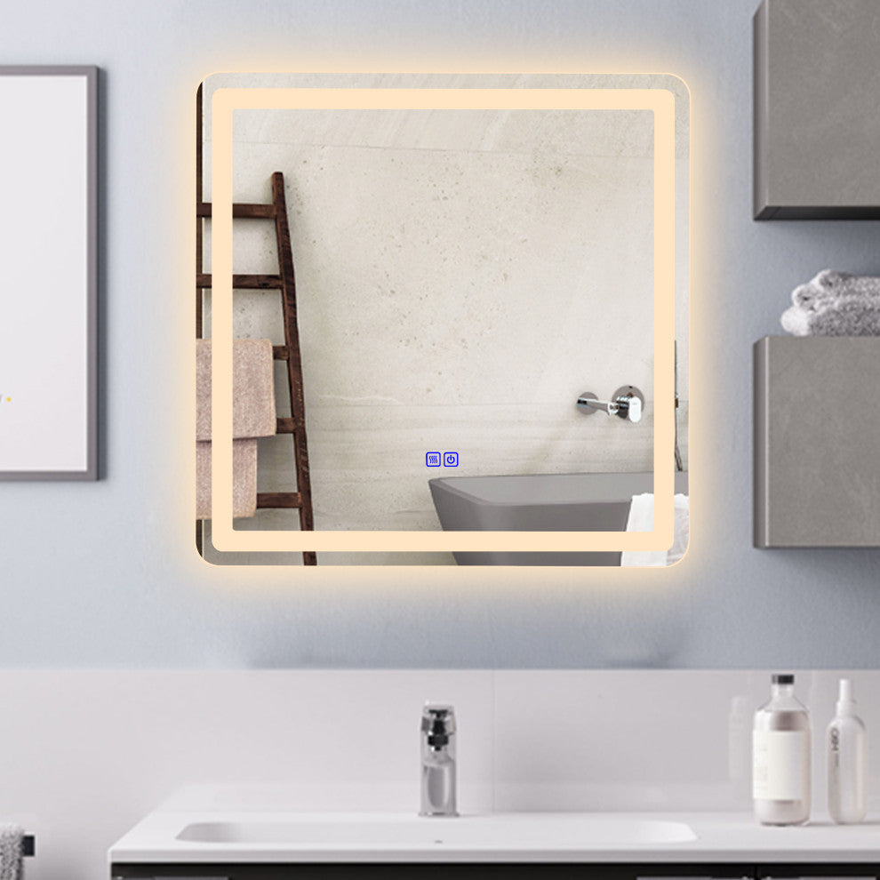 CHLOE Lighting SPECULO Back Lit LED Mirror 4000K, Warm White, 28"